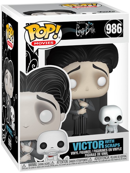 Funko POP #986 Corpse Bride Victor Van Dort with Scraps Figure